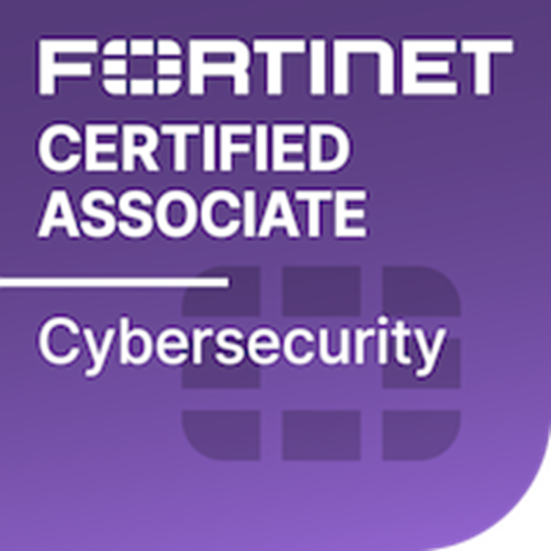 Logo Fortinet Certified Associate Cybersecurity (FCA)